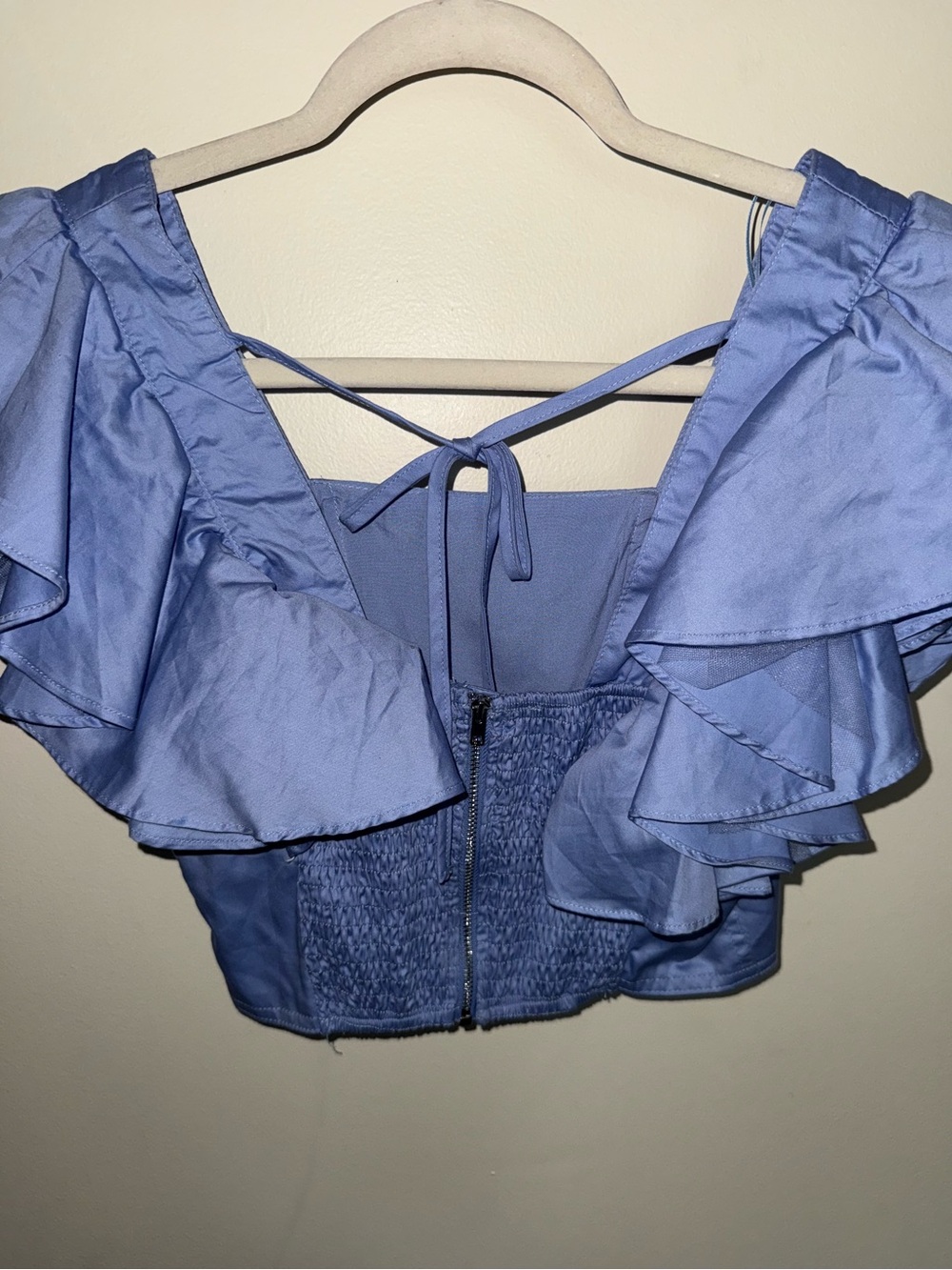 Blue Ruffle Top - Picture 6 of 6